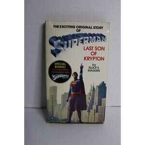 Superman Last Son Of Krypton 1978 Paperback Warner Books Novel Fiction Fantasy